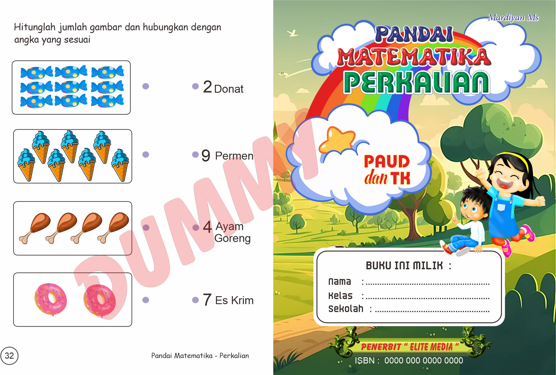 Cover Dalam Buku Pandai Matematika Perkalian
